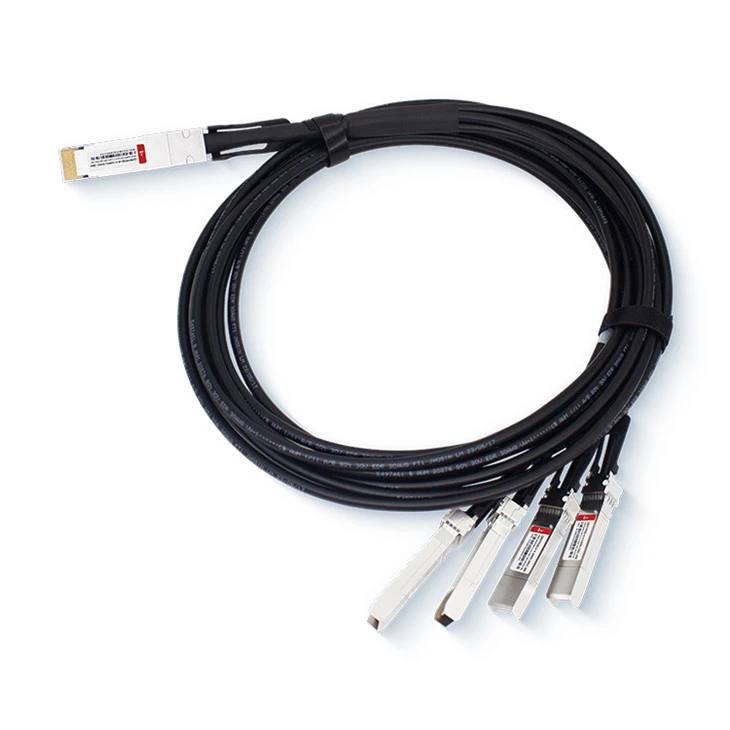 40G QSFP + Rau 4X10G SFP + Breakout Passive Direct Txuas Copper Cable